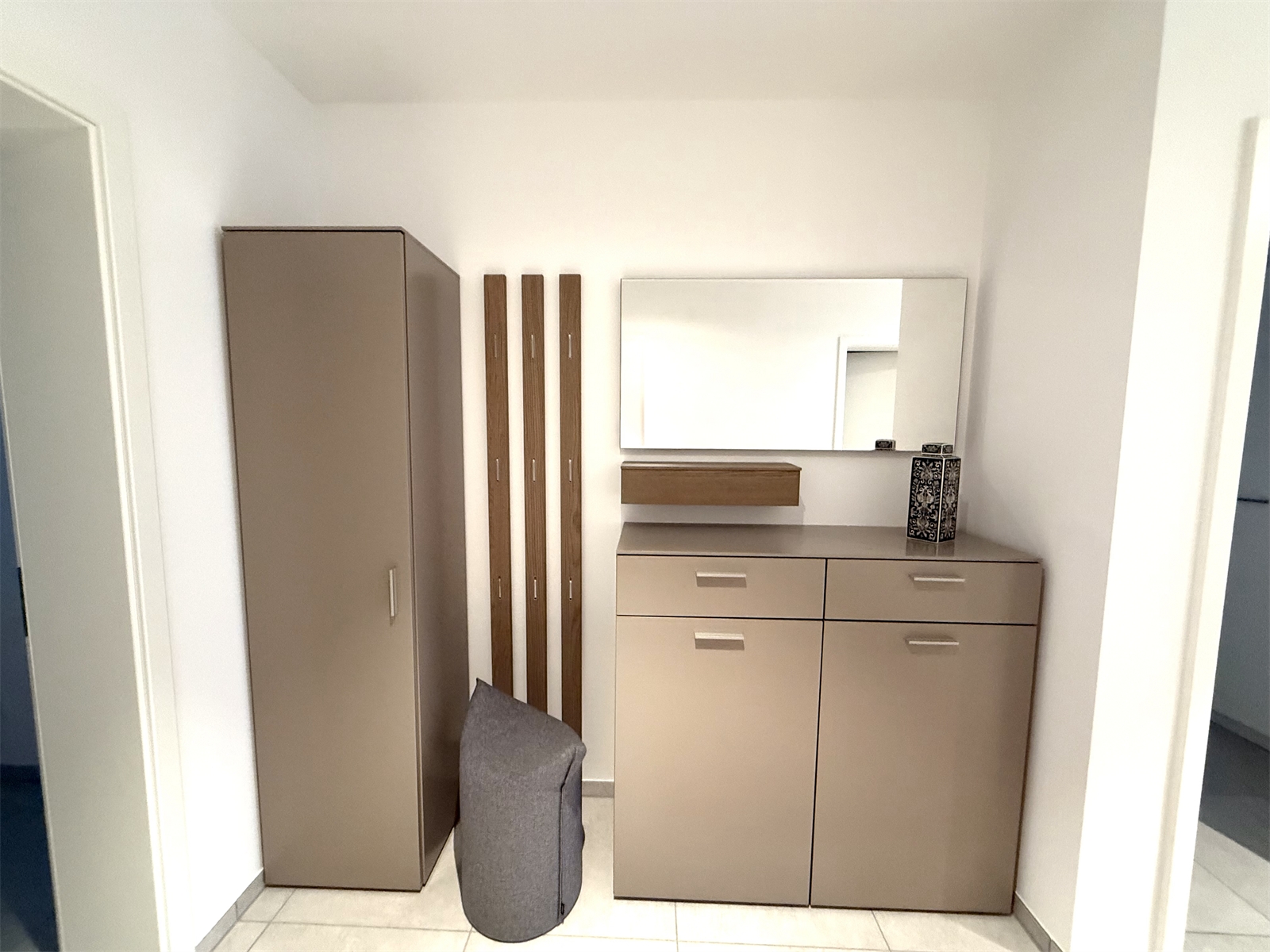 Mit bodentiefer Dusche