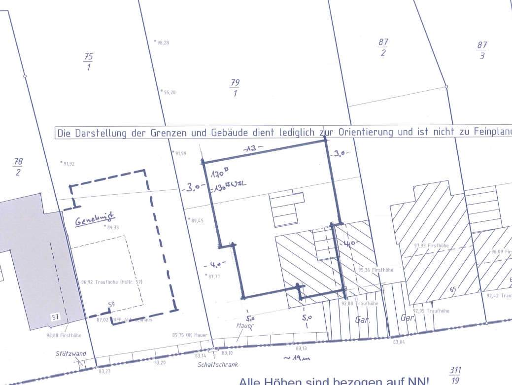 Bau-Gartengrundstück